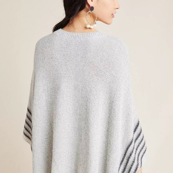 NWT Anthropologie Winnie Striped Poncho by ISLA MAUDE - Picture 3 of 6
